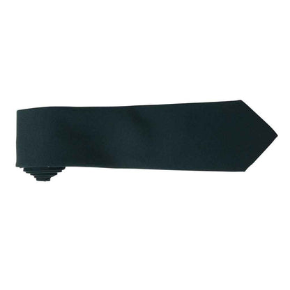 Bottle Green - Back - Premier Tie - Men Plain Work Tie