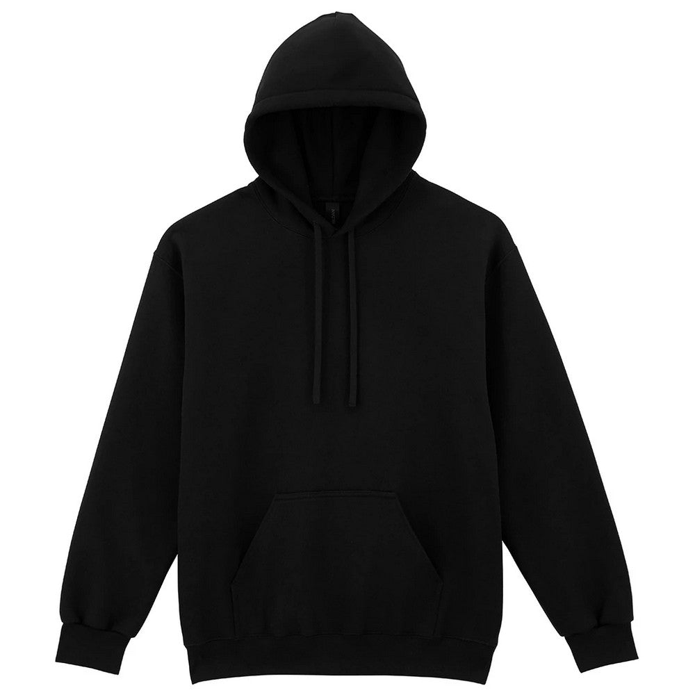 Pitch Black - Front - Gildan Unisex Adult Hammer Maxweight Hoodie