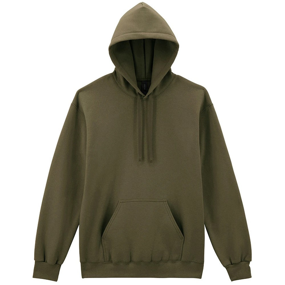 Olive - Front - Gildan Unisex Adult Hammer Maxweight Hoodie