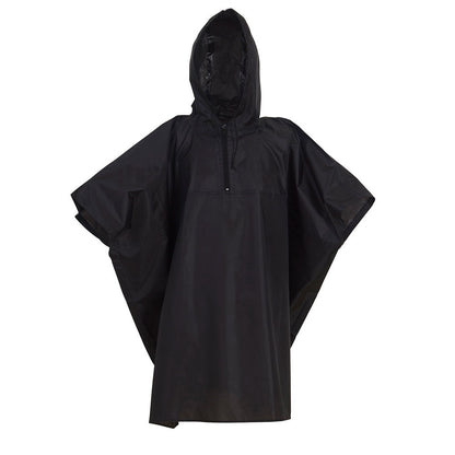 Black - Front - Yoko Childrens-Kids Promo Rain Poncho