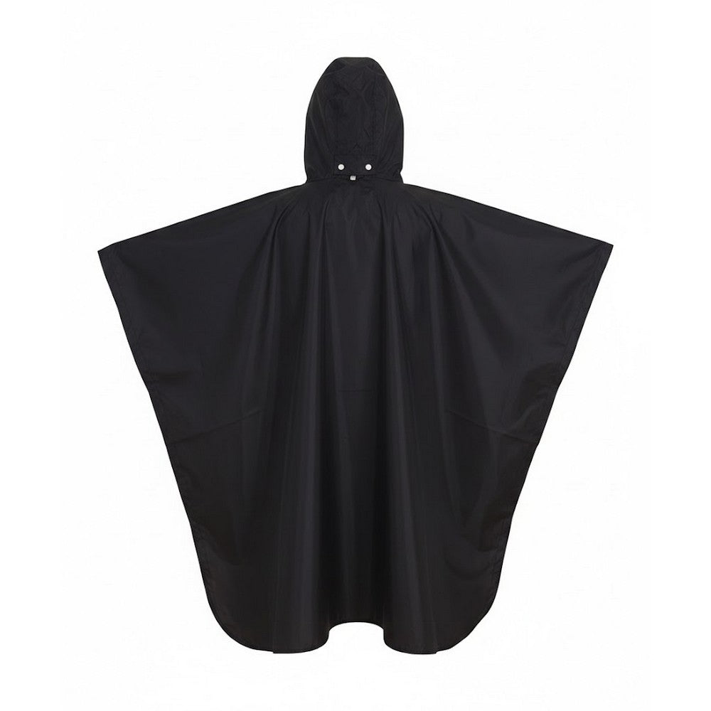 Black - Back - Yoko Childrens-Kids Promo Rain Poncho