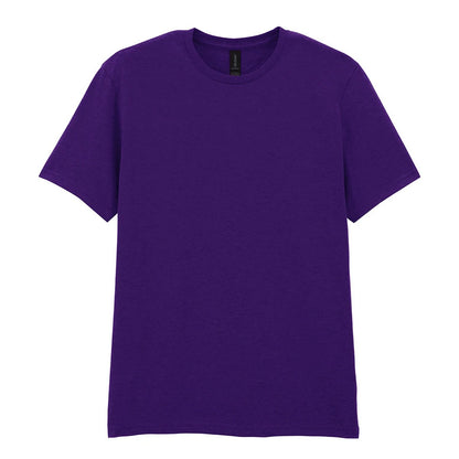 Fan Dark Purple - Front - Gildan Mens Softstyle Ringspun Cotton T-Shirt
