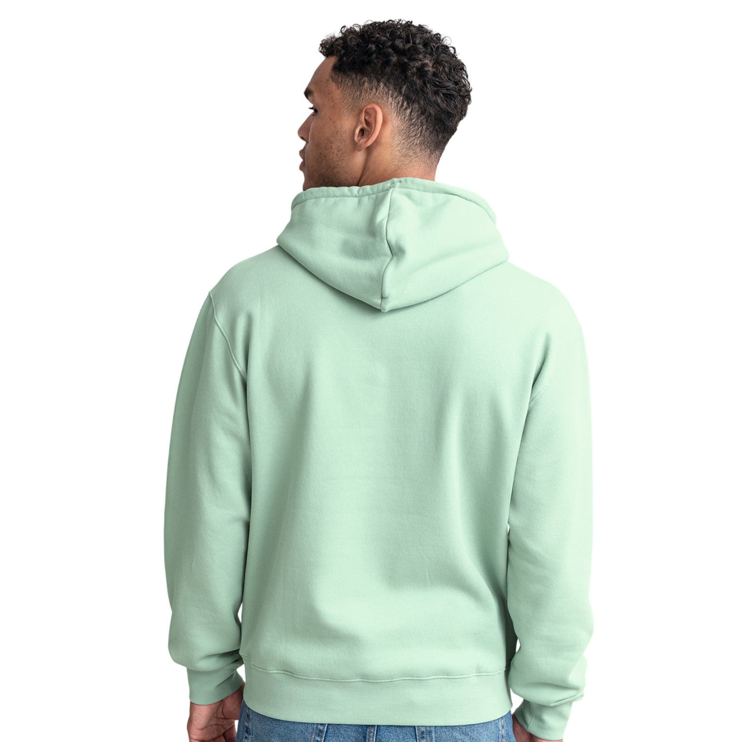Eucalyptus - Back - Russell Mens Authentic Plain Hoodie