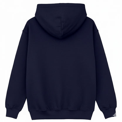 Navy - Back - New Morning Studios Childrens-Kids Basic Hoodie