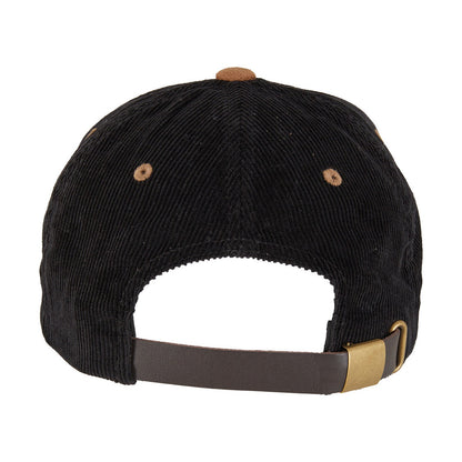Black-Caramel - Back - Flexfit Classic Corduroy Faux Suede Cap
