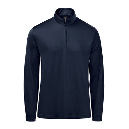 Navy - Front - Stormtech Mens Monterey Quarter Zip Sweatshirt
