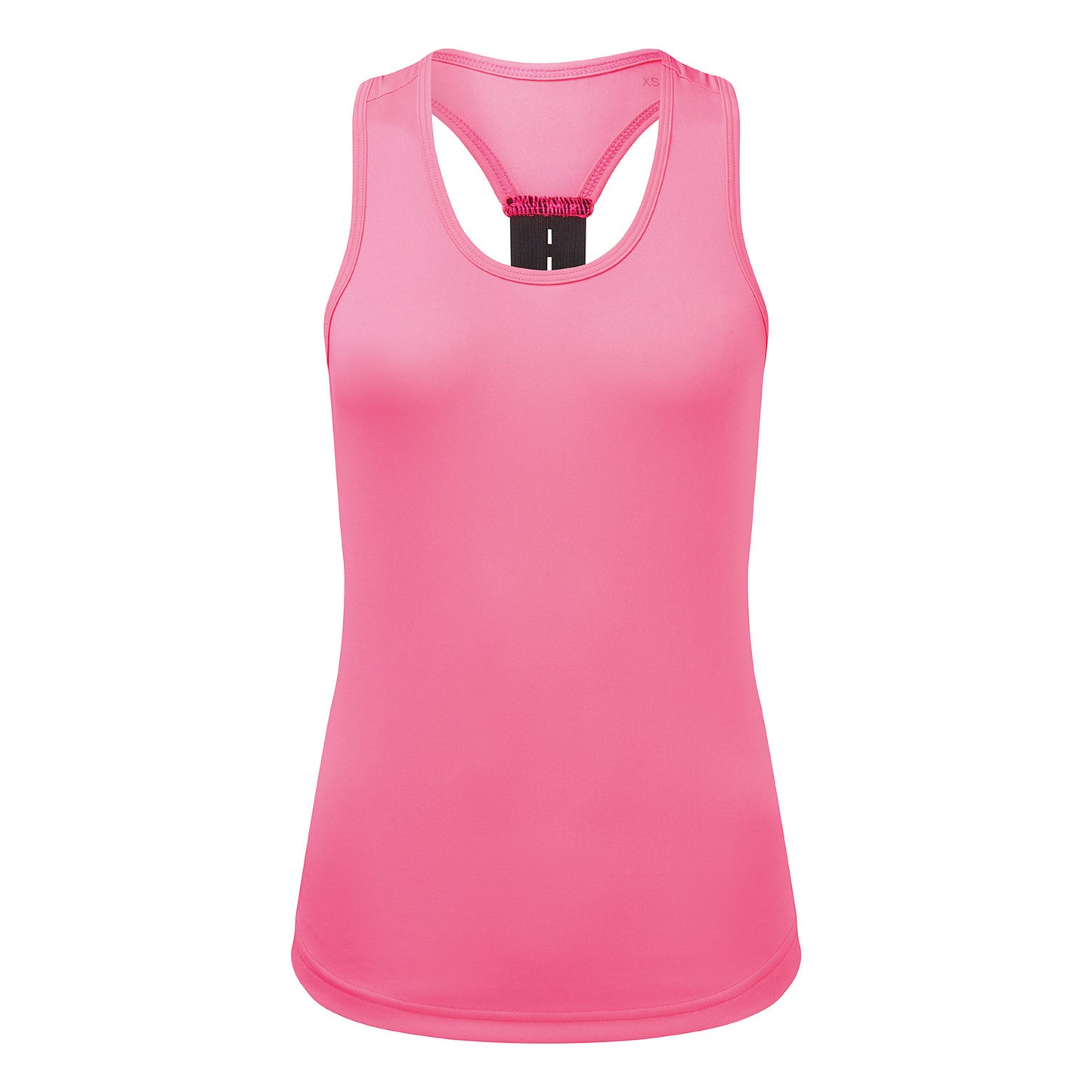 Lightning Pink - Front - TriDri Womens-Ladies Performance Backstrap Tank Top
