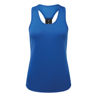 Royal Blue - Front - TriDri Womens-Ladies Performance Backstrap Tank Top