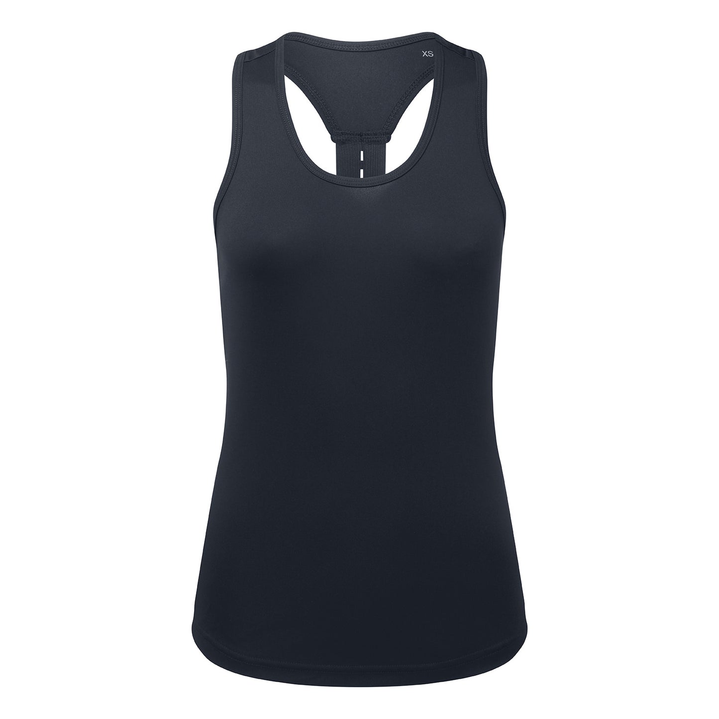 French Navy - Front - TriDri Womens-Ladies Performance Backstrap Tank Top