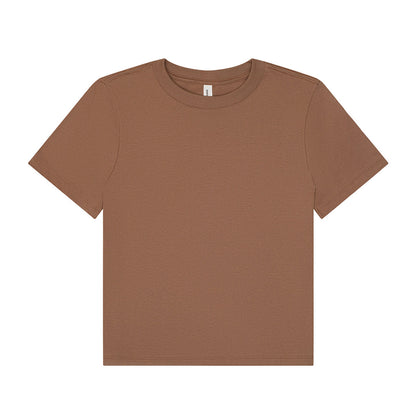 Vintage Brown - Front - Bella + Canvas Womens-Ladies Heavy Boxy T-Shirt