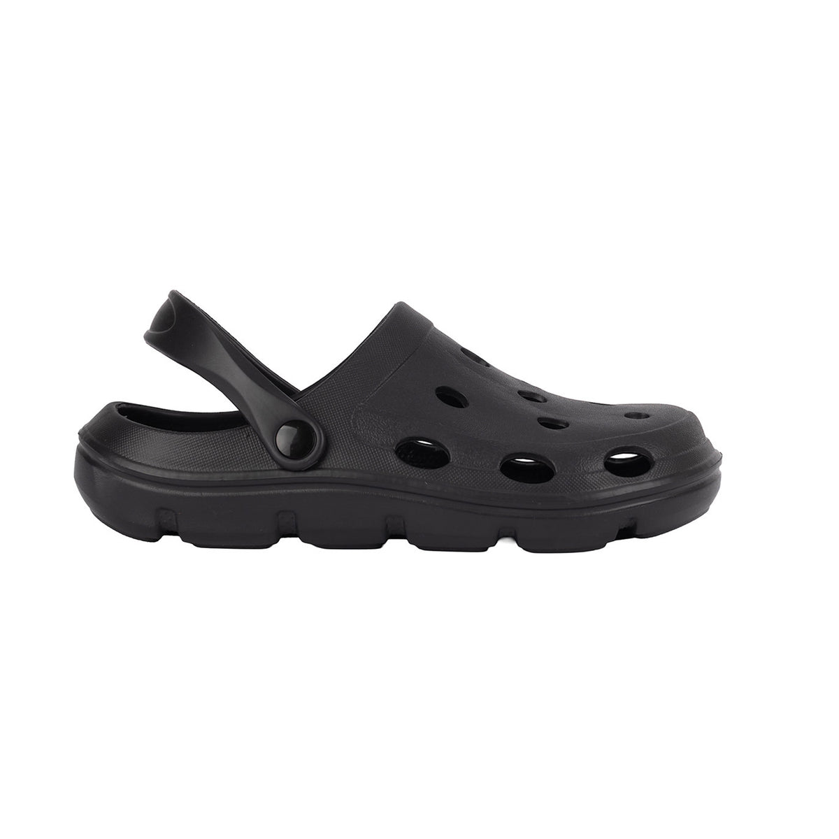 Jet Black - Side - Awdis Childrens-Kids Aeroready Clogs