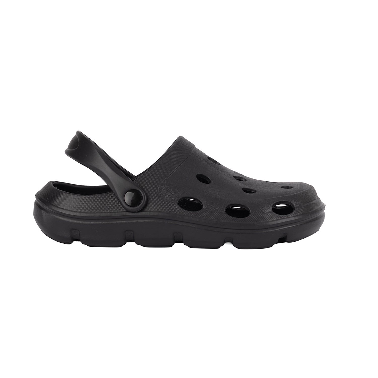 Jet Black - Side - Awdis Childrens-Kids Aeroready Clogs