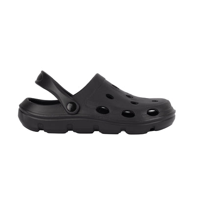 Jet Black - Side - Awdis Childrens-Kids Aeroready Clogs
