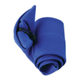 Royal - Back - Premier Tie - Mens Plain Workwear Clip On Tie
