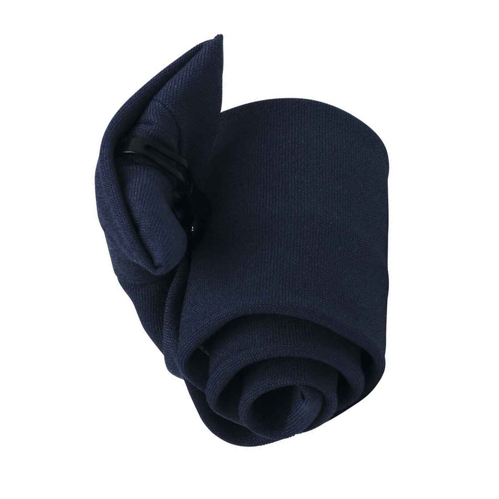 Navy - Back - Premier Tie - Mens Plain Workwear Clip On Tie