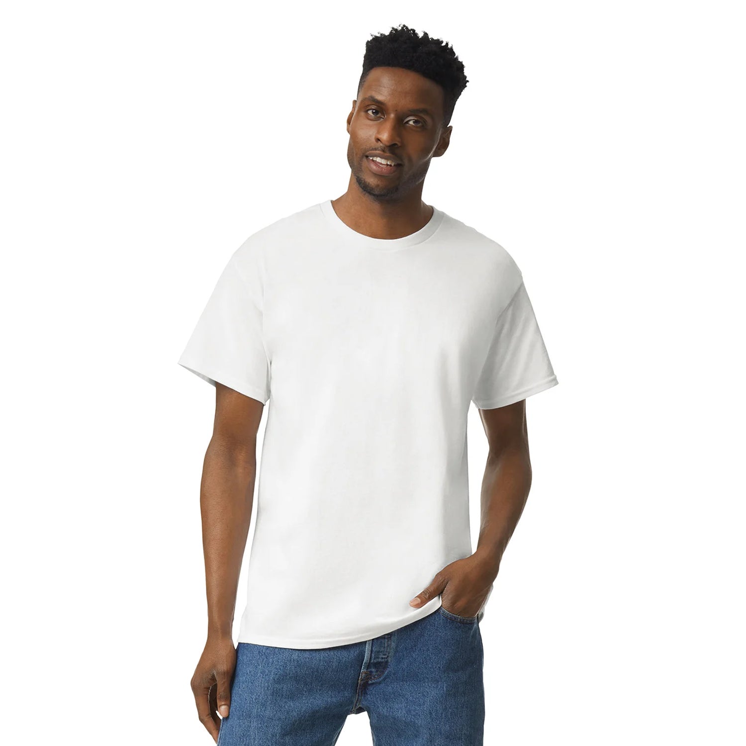 White - Back - Gildan Mens Prepared For Dye Ultra Cotton T-Shirt