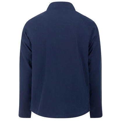 Navy - Back - Tombo Mens Technical Quarter Zip Track Top