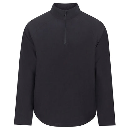 Black - Front - Tombo Mens Technical Quarter Zip Track Top