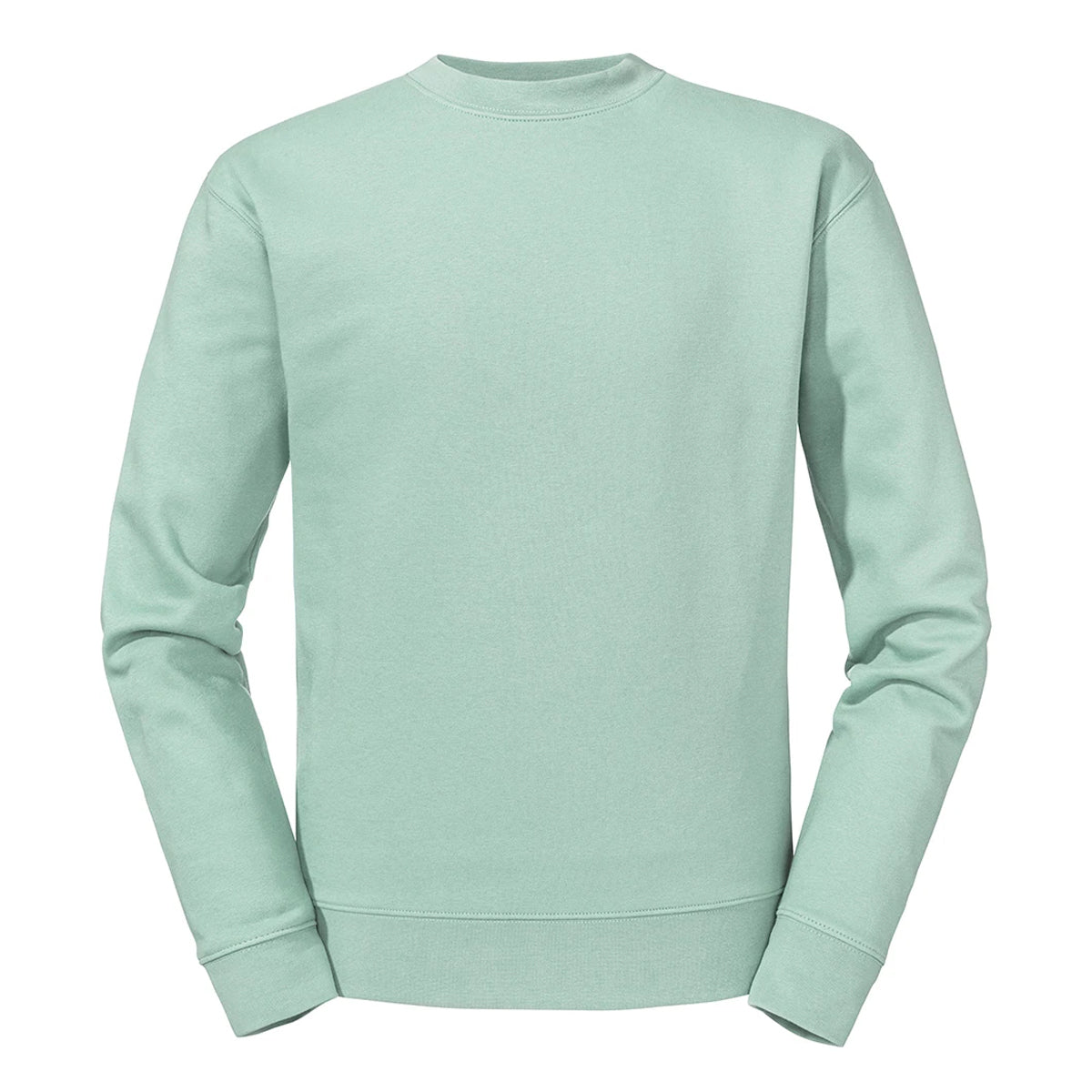 Eucalyptus - Front - Russell Mens Plain Set-in Sweatshirt