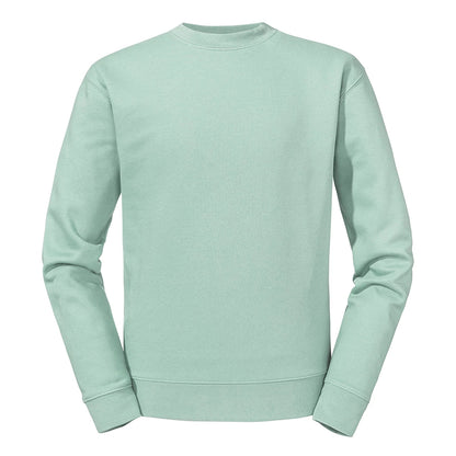 Eucalyptus - Front - Russell Mens Plain Set-in Sweatshirt