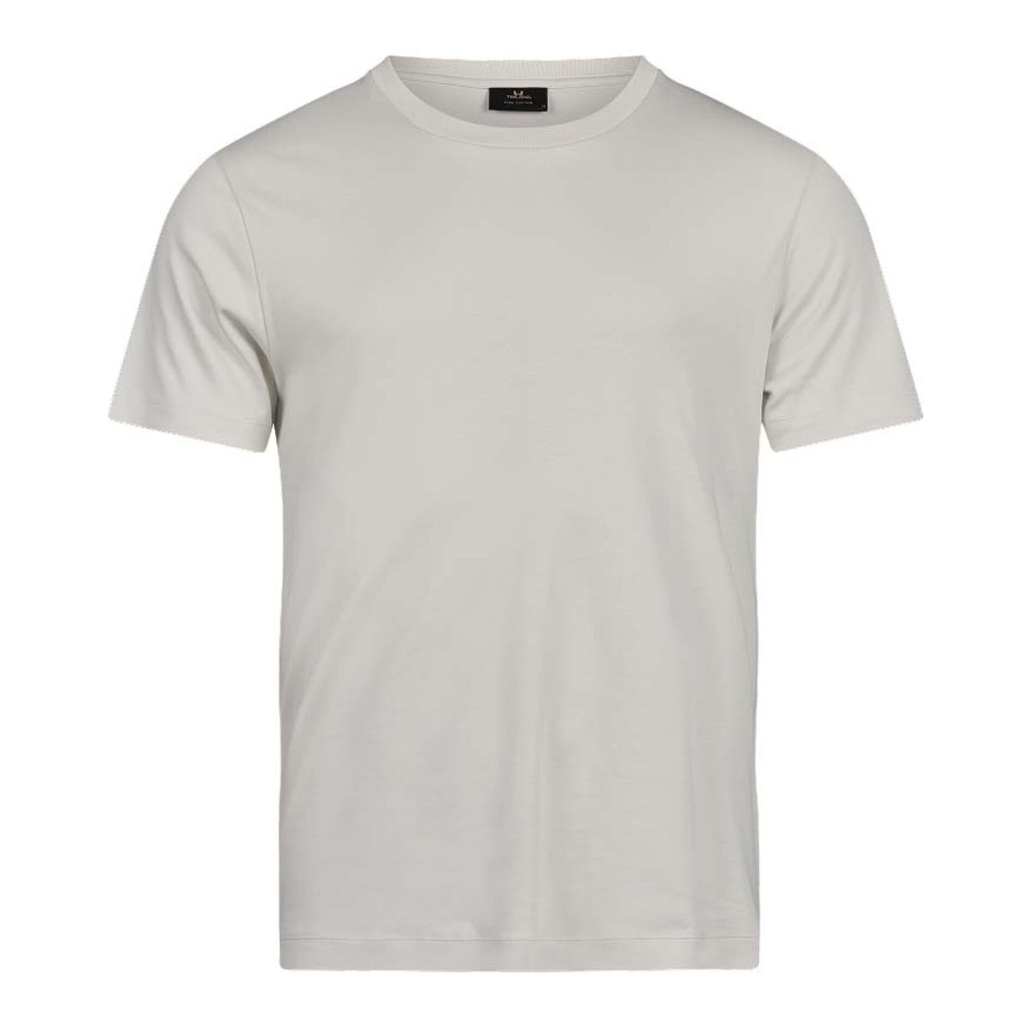 Cement - Front - Tee Jays Mens Plain Pima Cotton T-Shirt