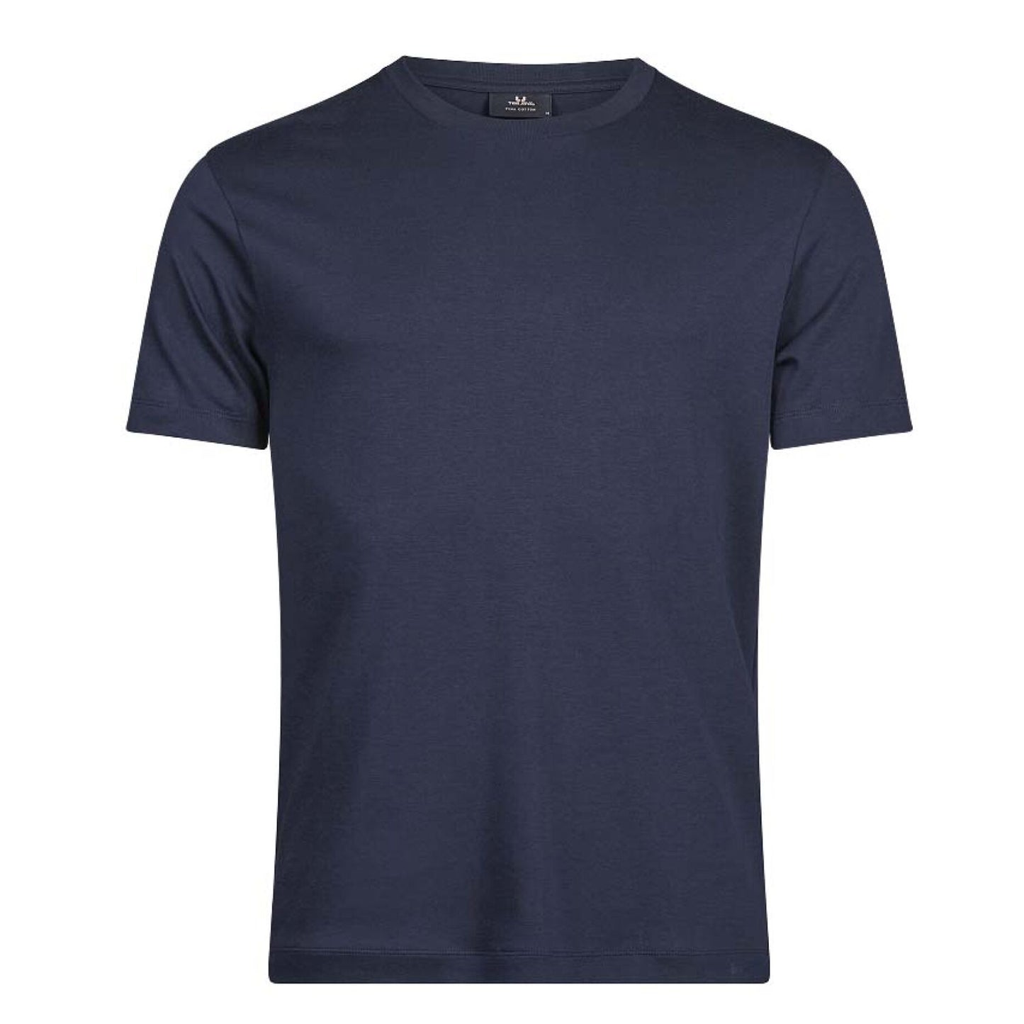 Navy - Front - Tee Jays Mens Plain Pima Cotton T-Shirt