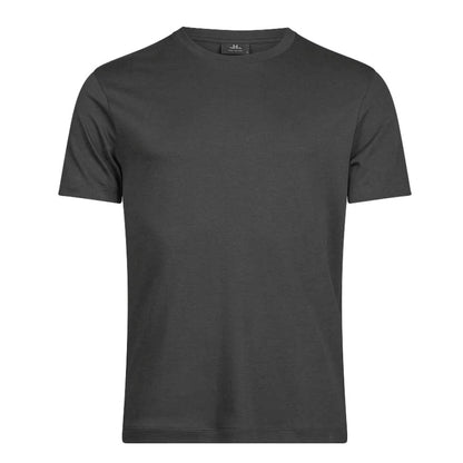 Black - Front - Tee Jays Mens Plain Pima Cotton T-Shirt