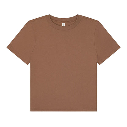 Vintage Brown - Front - Bella + Canvas Womens-Ladies Heavy Boxy T-Shirt