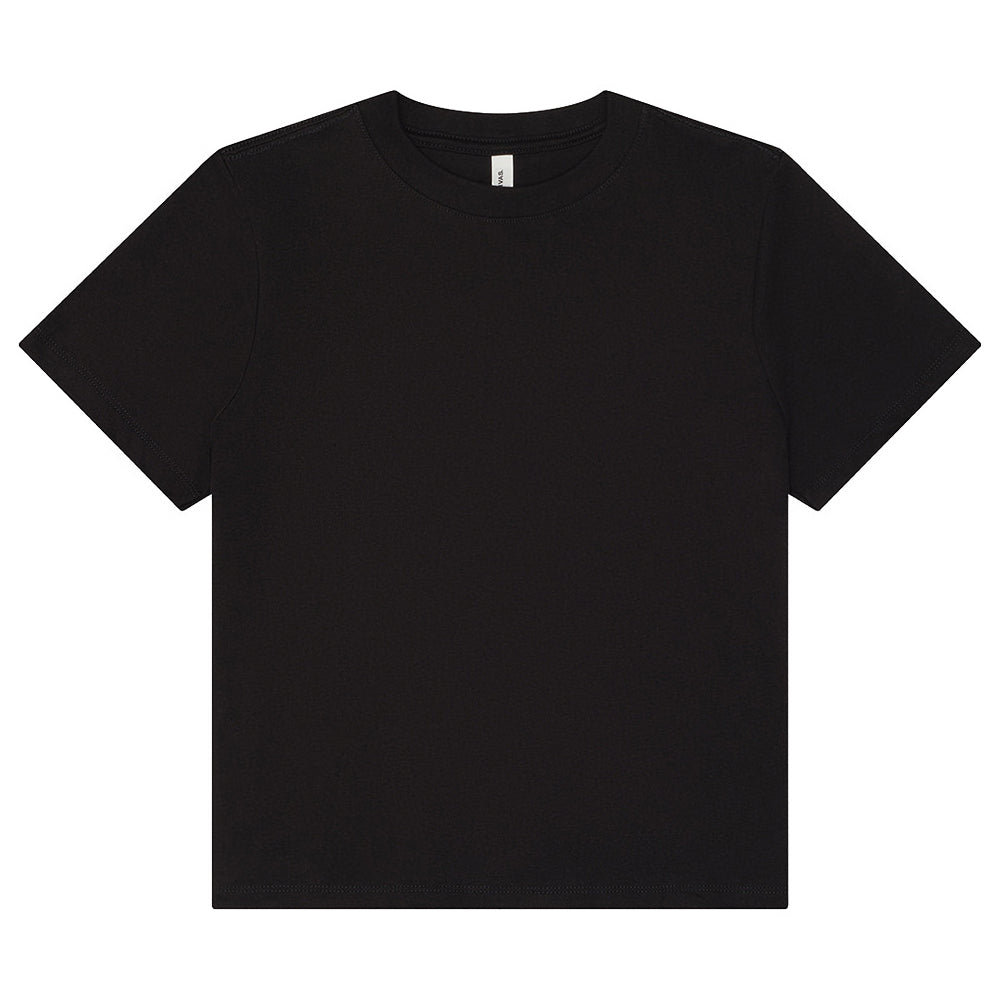 Black - Front - Bella + Canvas Womens-Ladies Heavy Boxy T-Shirt