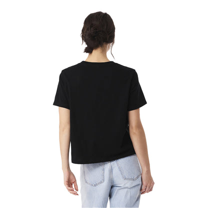 Black - Lifestyle - Bella + Canvas Womens-Ladies Heavy Boxy T-Shirt