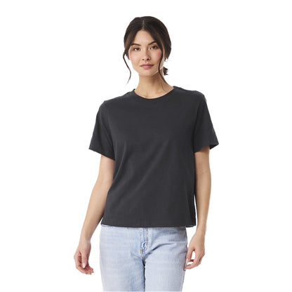 Dark Grey - Side - Bella + Canvas Womens-Ladies Heavy Boxy T-Shirt