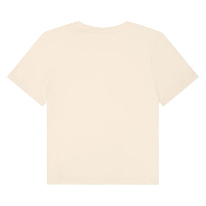 Natural - Back - Bella + Canvas Womens-Ladies Heavy Boxy T-Shirt