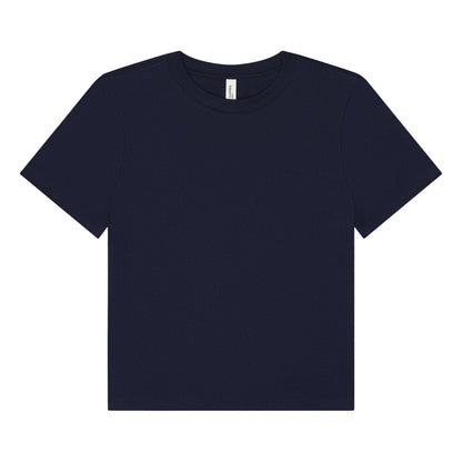 Navy - Front - Bella + Canvas Womens-Ladies Heavy Boxy T-Shirt