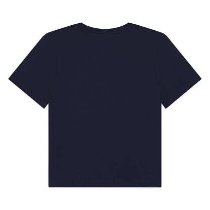 Navy - Back - Bella + Canvas Womens-Ladies Heavy Boxy T-Shirt