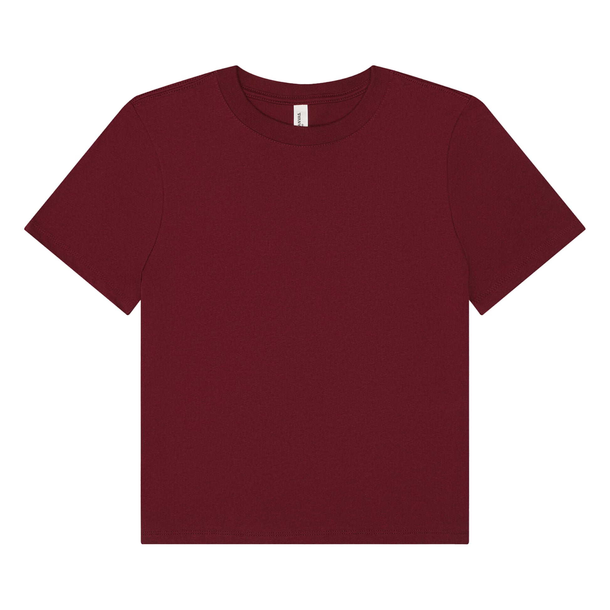 Maroon - Front - Bella + Canvas Womens-Ladies Heavy Boxy T-Shirt