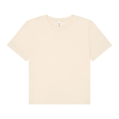 Natural - Front - Bella + Canvas Womens-Ladies Heavy Boxy T-Shirt