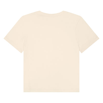 Natural - Back - Bella + Canvas Womens-Ladies Heavy Boxy T-Shirt