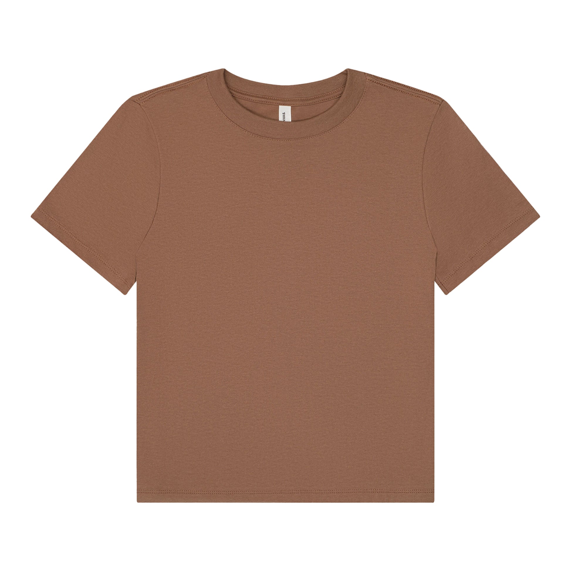 Vintage Brown - Front - Bella + Canvas Womens-Ladies Heavy Boxy T-Shirt