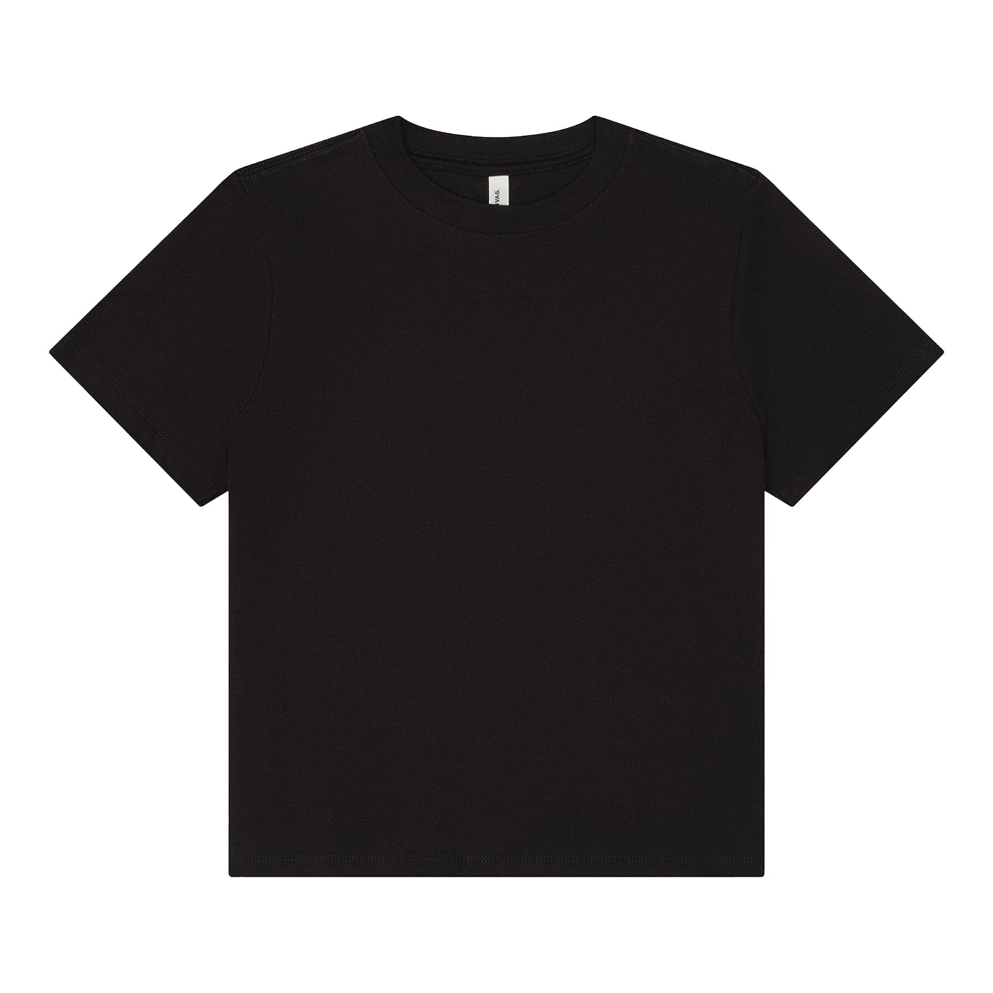 Black - Front - Bella + Canvas Womens-Ladies Heavy Boxy T-Shirt