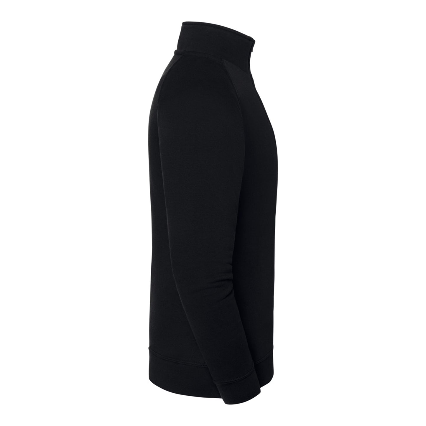 Black - Side - Fruit of the Loom Mens Iconic Premium Quarter Zip Sweatshirt