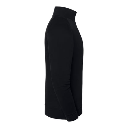 Black - Side - Fruit of the Loom Mens Iconic Premium Quarter Zip Sweatshirt