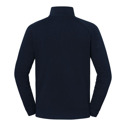 Deep Navy - Back - Fruit of the Loom Mens Iconic Premium Quarter Zip Sweatshirt