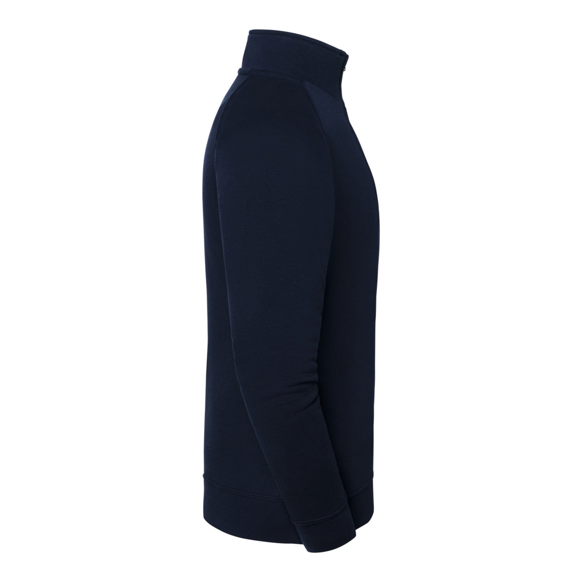 Deep Navy - Side - Fruit of the Loom Mens Iconic Premium Quarter Zip Sweatshirt