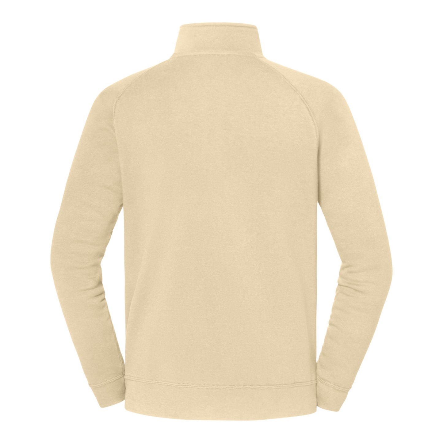 Desert Sand - Back - Fruit of the Loom Mens Iconic Premium Quarter Zip Sweatshirt