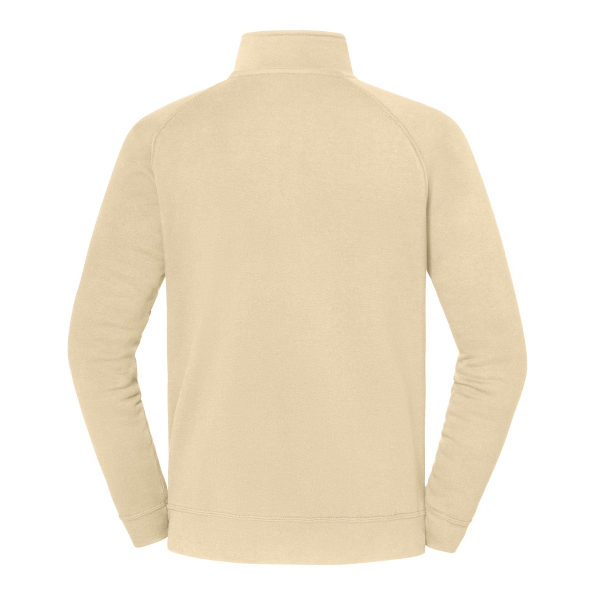 Desert Sand - Back - Fruit of the Loom Mens Iconic Premium Quarter Zip Sweatshirt
