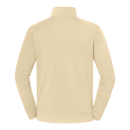 Desert Sand - Back - Fruit of the Loom Mens Iconic Premium Quarter Zip Sweatshirt