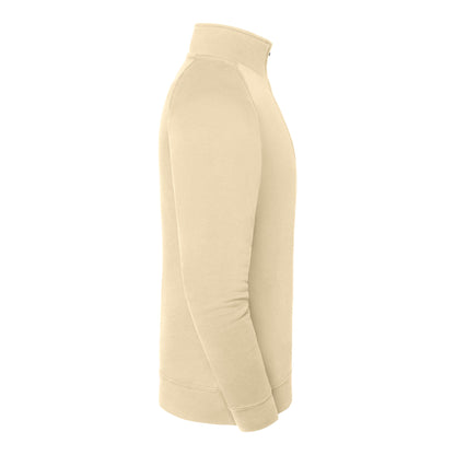 Desert Sand - Side - Fruit of the Loom Mens Iconic Premium Quarter Zip Sweatshirt
