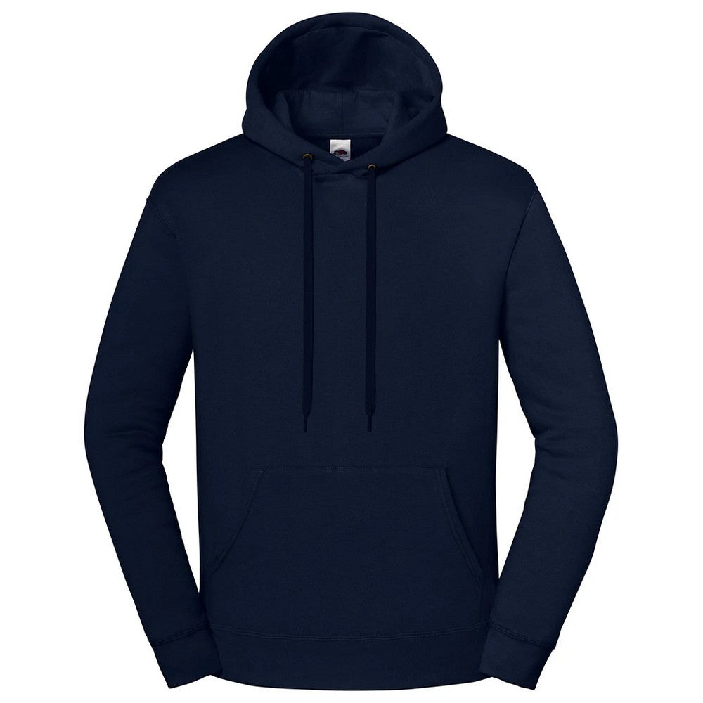 Deep Navy - Front - Fruit of the Loom Mens Iconic Premium Hoodie