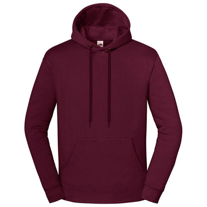 Burgundy - Front - Fruit of the Loom Mens Iconic Premium Hoodie