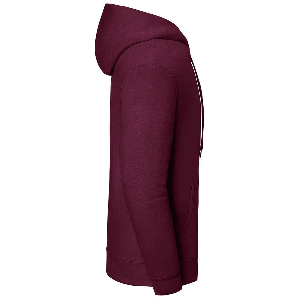 Burgundy - Side - Fruit of the Loom Mens Iconic Premium Hoodie